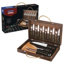 JUEGO PARA CHURRASCO CON MALETIN MADERA 17 PIEZAS POLYWOOD