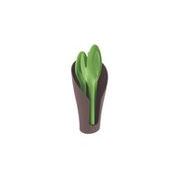 JUEGO PARA JARDIN COCOON EN PLASTICO - 4 PIEZAS, CON ESTUCHE CAFE, EMBALAJE DE REGALO