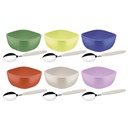 JUEGO PARA POSTRE MIXCOLOR 12 PIEZAS
