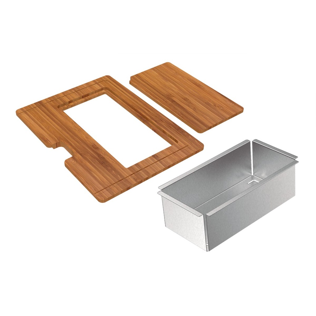 KIT DE ACCESORIOS PARA CUBETAS QUADRUM TABLA + CESTO