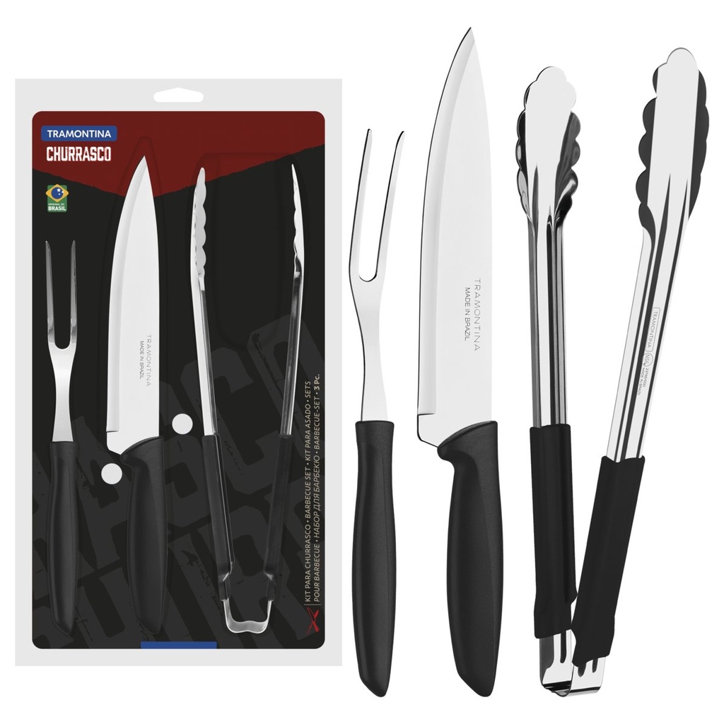 [23498449] KIT PARA CHURRASCO 3 PIEZAS 