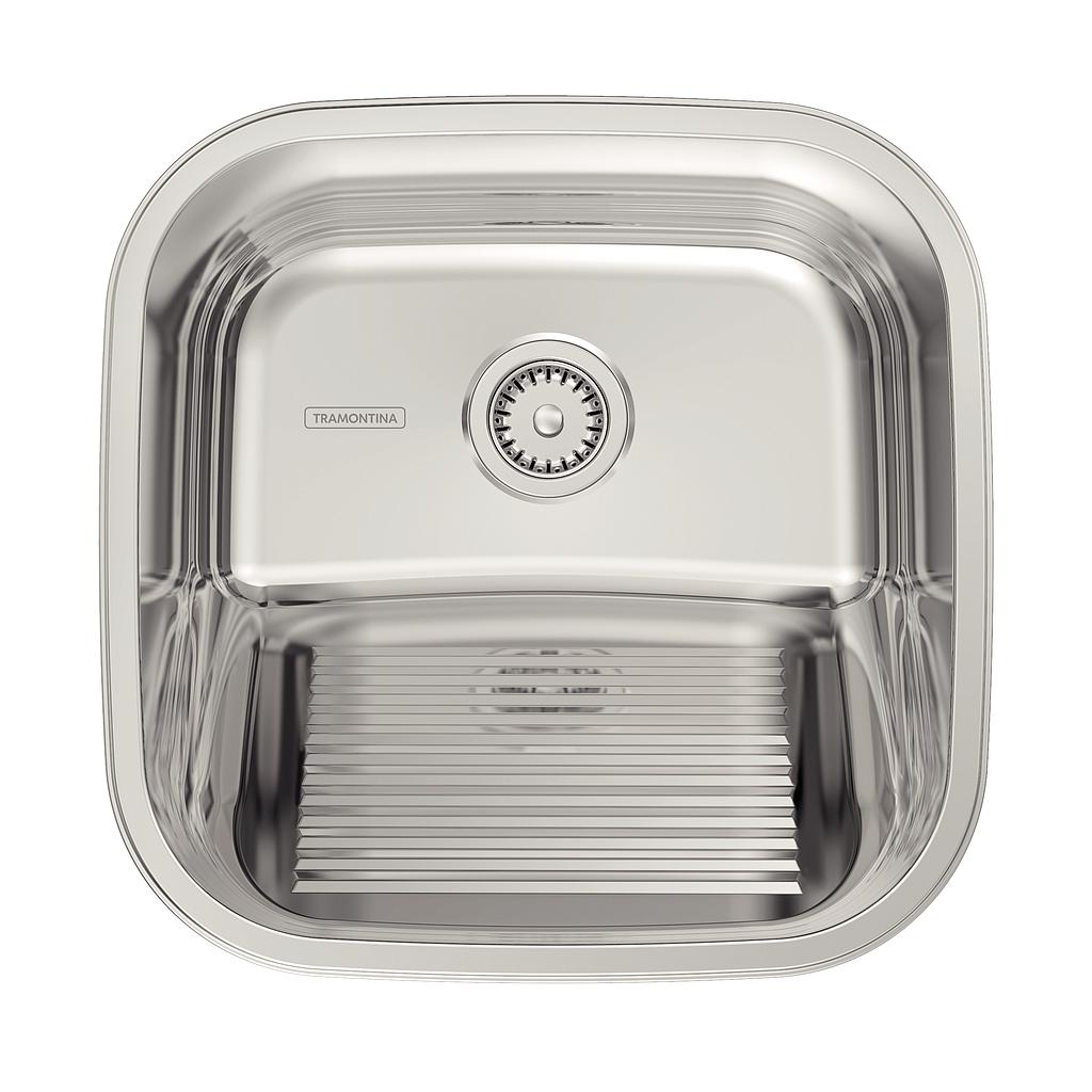[94403407] LAVADERO DE EMPOTRAR EN ACERO INOXIDABLE PULIDO 40X40 CM
