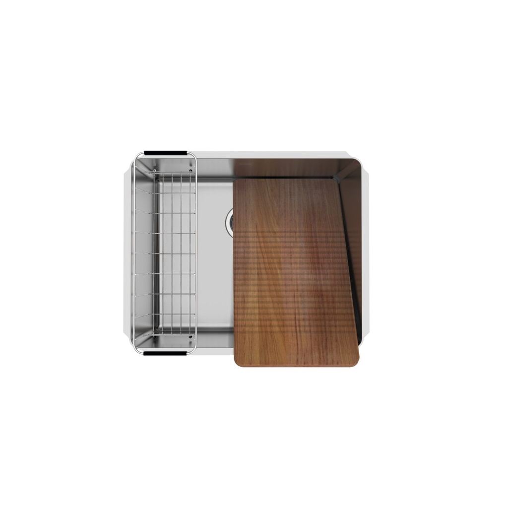 [94094142] LAVADERO JUMBO 92L., DE EMPOTRAR, EN ACERO INOX. SCOTCH BRITE, 65X50 CM.