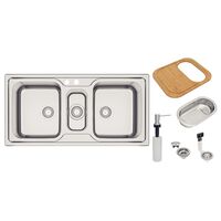 LAVAPLATOS MAREA 2.5 C 34, PRIME, DE EMPOTRAR, EN ACERO INOX., 100X50 CM CON ACCESORIOS