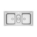 LAVAPLATOS MAREA 2.5 C 34, PRIME, DE EMPOTRAR, EN ACERO INOX., 100X50 CM CON AGUJERO PARA MEZCLADOR