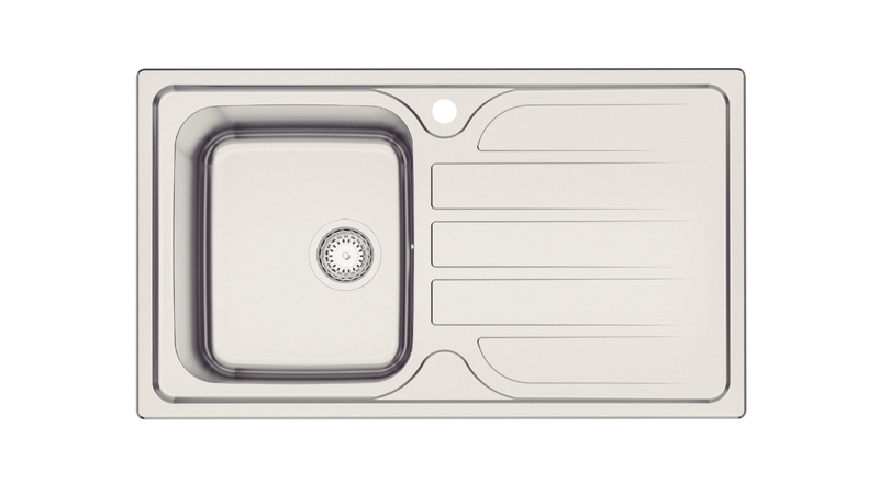 LAVAPLATOS MAREA 34, PRIME, DE EMPOTRAR, EN ACERO INOX., 86X50 CM. 