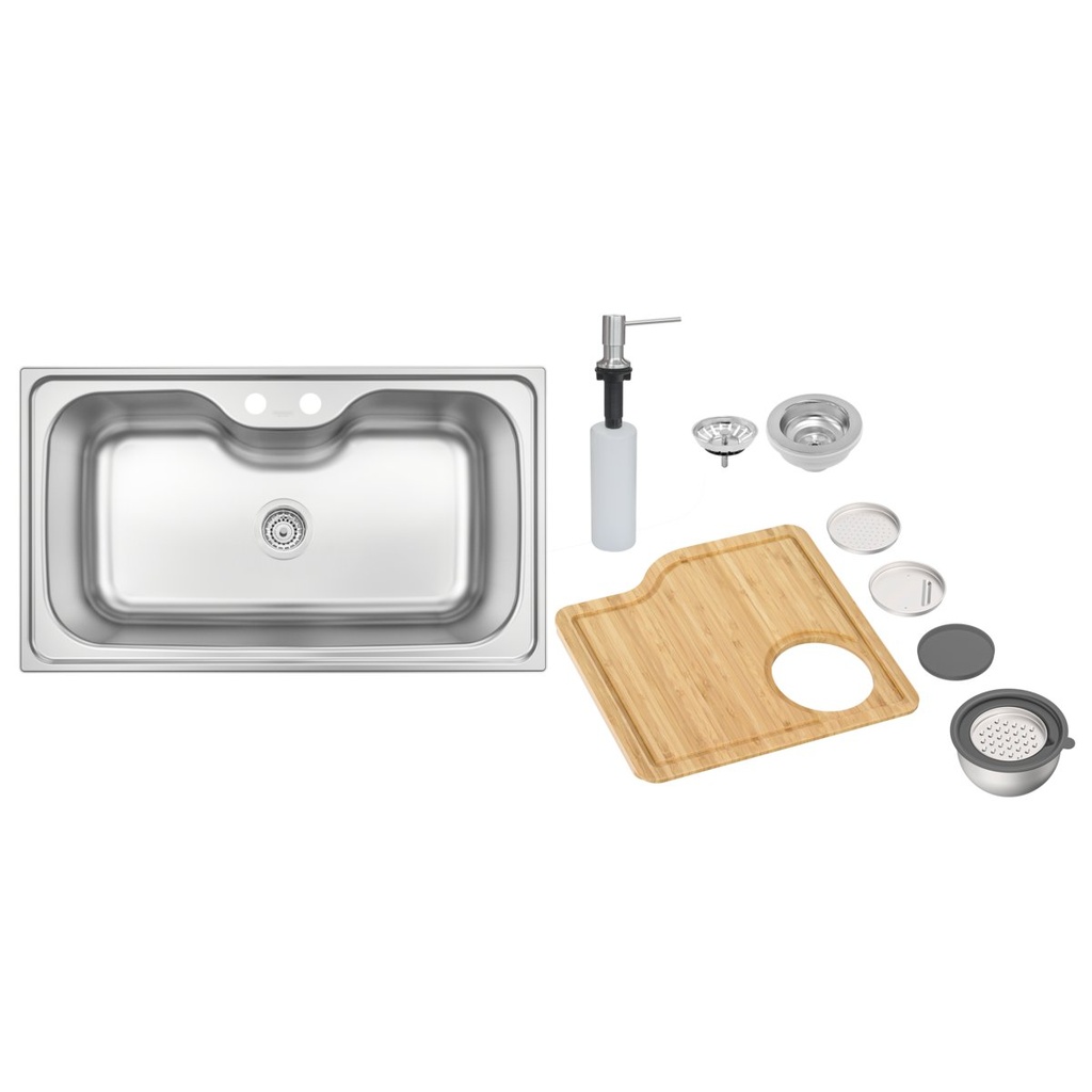 LAVAPLATOS MORGANA MAXI 78 FX, PRIME, DE EMPOTRAR, EN ACERO INOX.,  86X50 CM, CON ACCESORIOS