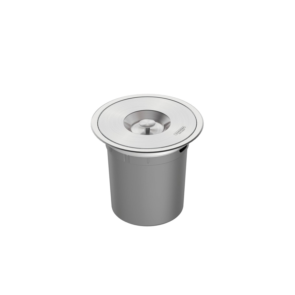 [94518005] BASURERO CLEAN ROUND 5 L, DE EMPOTRAR, EN ACERO INOX.