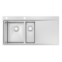 LAVAPLATOS SMOOTH 1.5C 34 EX, DE EMPOTRAR, EN ACERO INOX., 100X52 CM