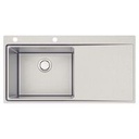 LAVAPLATOS SMOOTH 1C 50 PLUS EX, DE EMPOTRAR, EN ACERO INOX., 100X52 CM