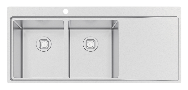 [93929103] LAVAPLATOS SMOOTH 2C 34 EX, DESIGN COLLECTION, DE EMPOTRAR, EN ACERO INOX., 116X52 CM