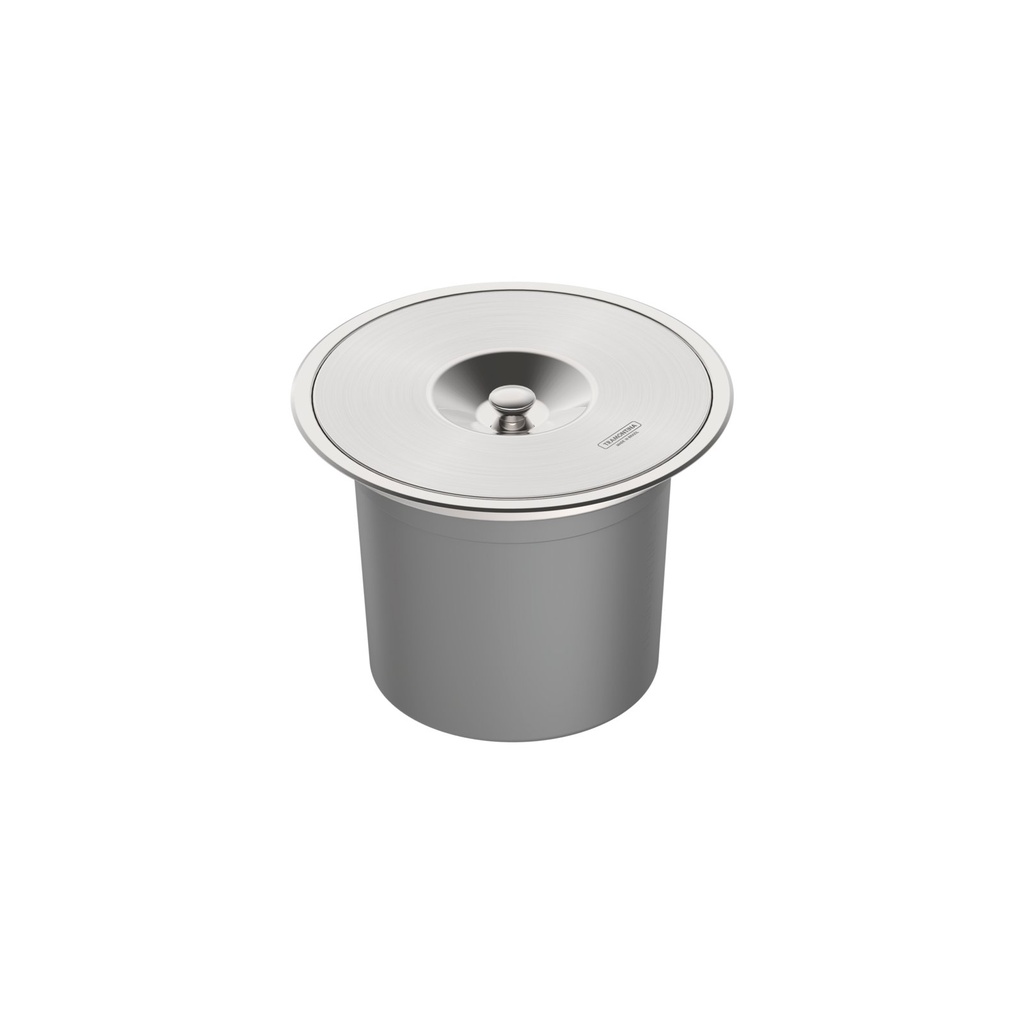 [94518000] BASURERO CLEAN ROUND 8 L, DE EMPOTRAR, EN ACERO INOX.