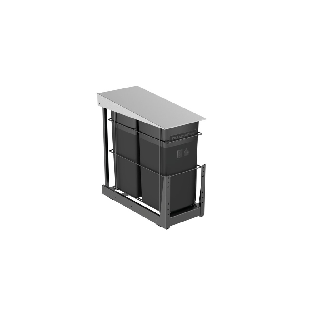 [94541002] BASURERO DESLIZANTE SLIDE 15 + 15L. PARA MUEBLE