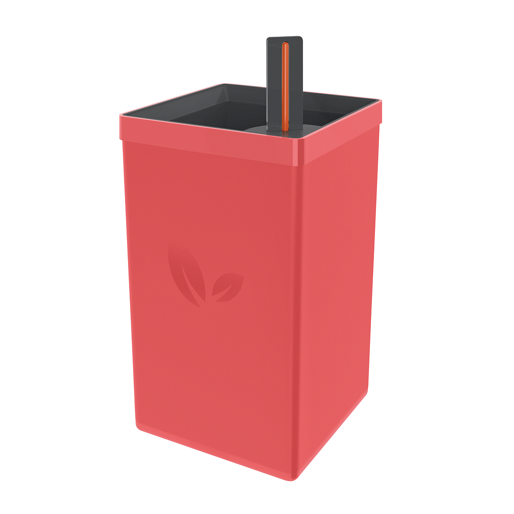 [78130063] MACETA AUTOIRRIGABLE ROSA, 800 ML, EMBALAJE DE REGALO