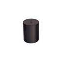 BASURERO INOX BLACK MATE CON TAPA 5 L. UTIL