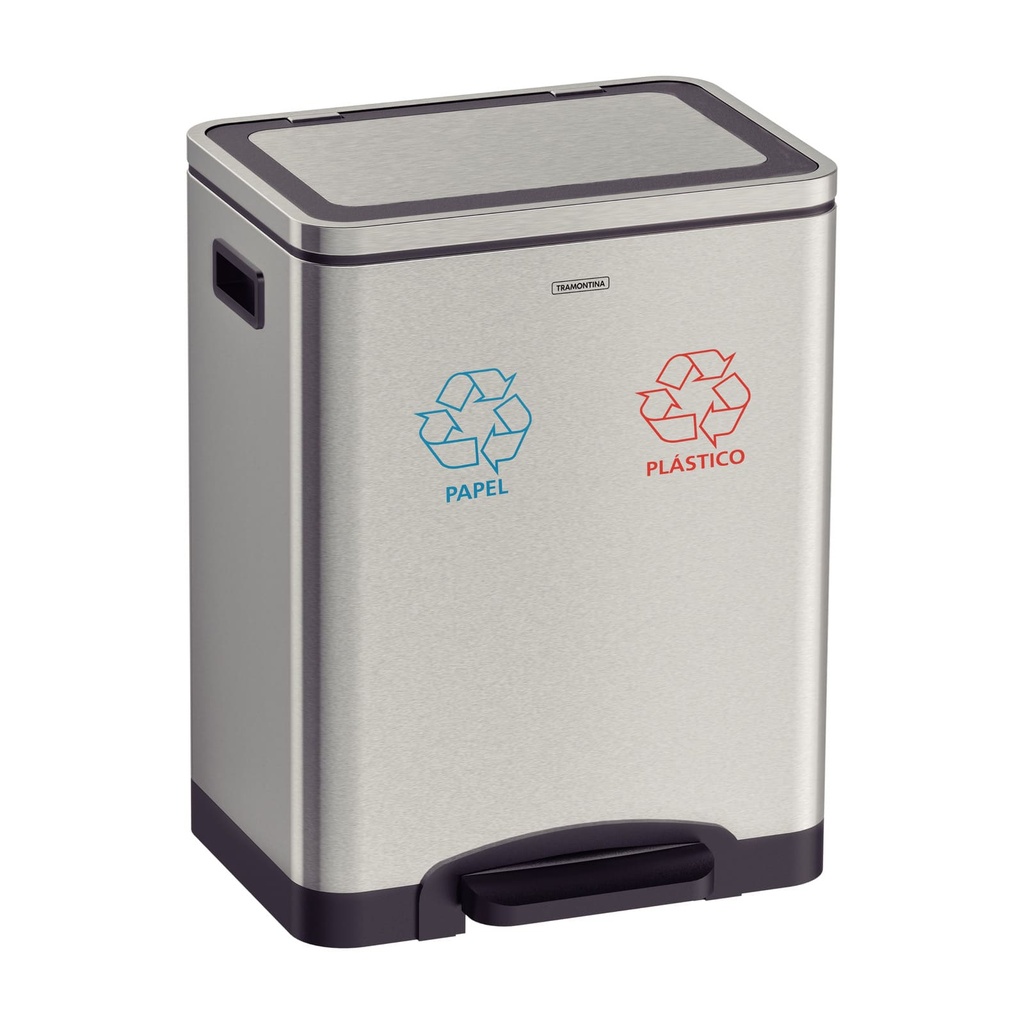 BASURERO INOX C/ PEDAL DUPLO