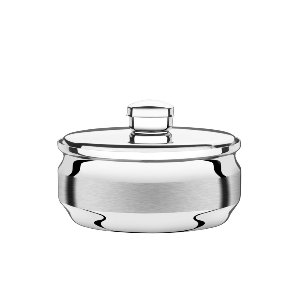 [61473080] MANTEQUILLERA REDONDA CON TAPA EN ACERO INOXIDABLE UTILITY