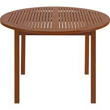 MESA CIRCULAR 4 PLAZAS DE MADERA JATOBA CON ECO BLINDAGE - FITT