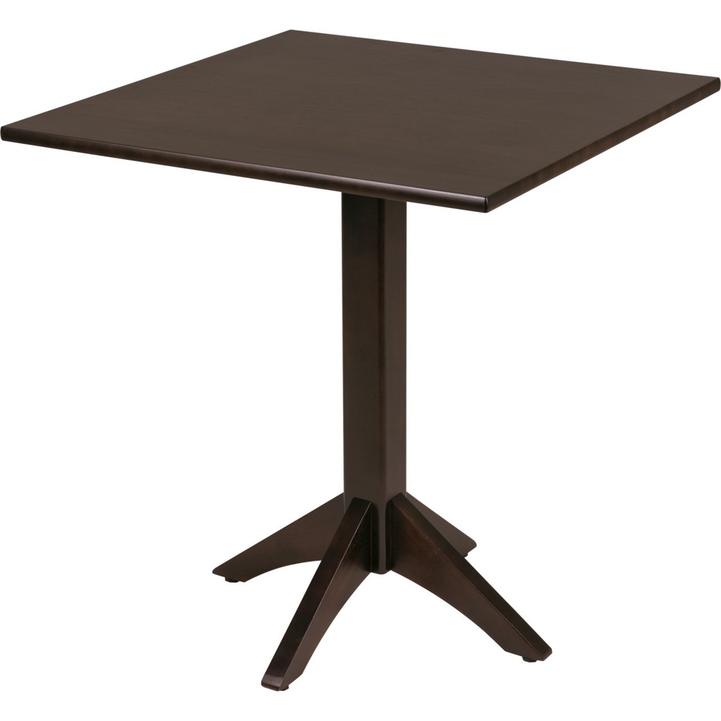 [14068470] MESA CUADRADA COLUMNA CENTRAL LONDON 70 CM. (TABACO)