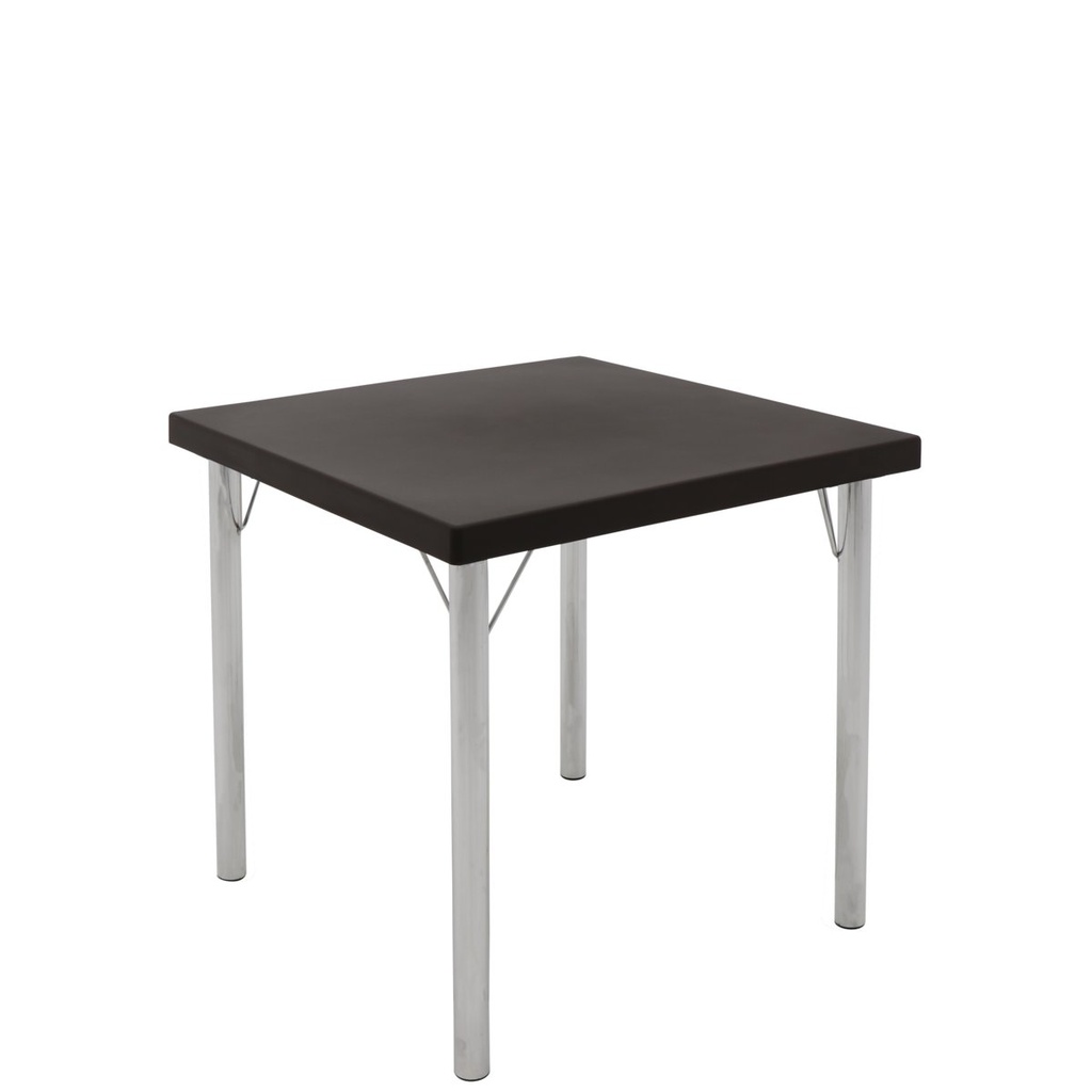 MESA CUADRADA MARRON 79 CM. BETA