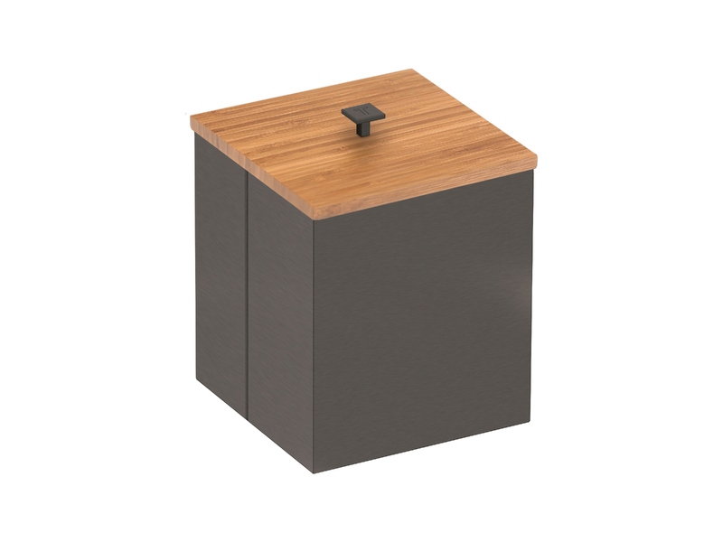 BASURERO LUZ BLACK MATTE+BAMBU 4,5