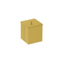 BASURERO LUZ GOLD CUADRADO 4,5 L. EN ACERO INOXIDABLE