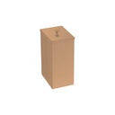 BASURERO LUZ ROSE GOLD 5,5 L CON TAPA 