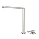 MEZCLADOR MONOCOMANDO HIDDEN, EN ACERO INOX.