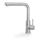 MEZCLADOR MONOCOMANDO MONDE PLUS, EN ACERO INOX.