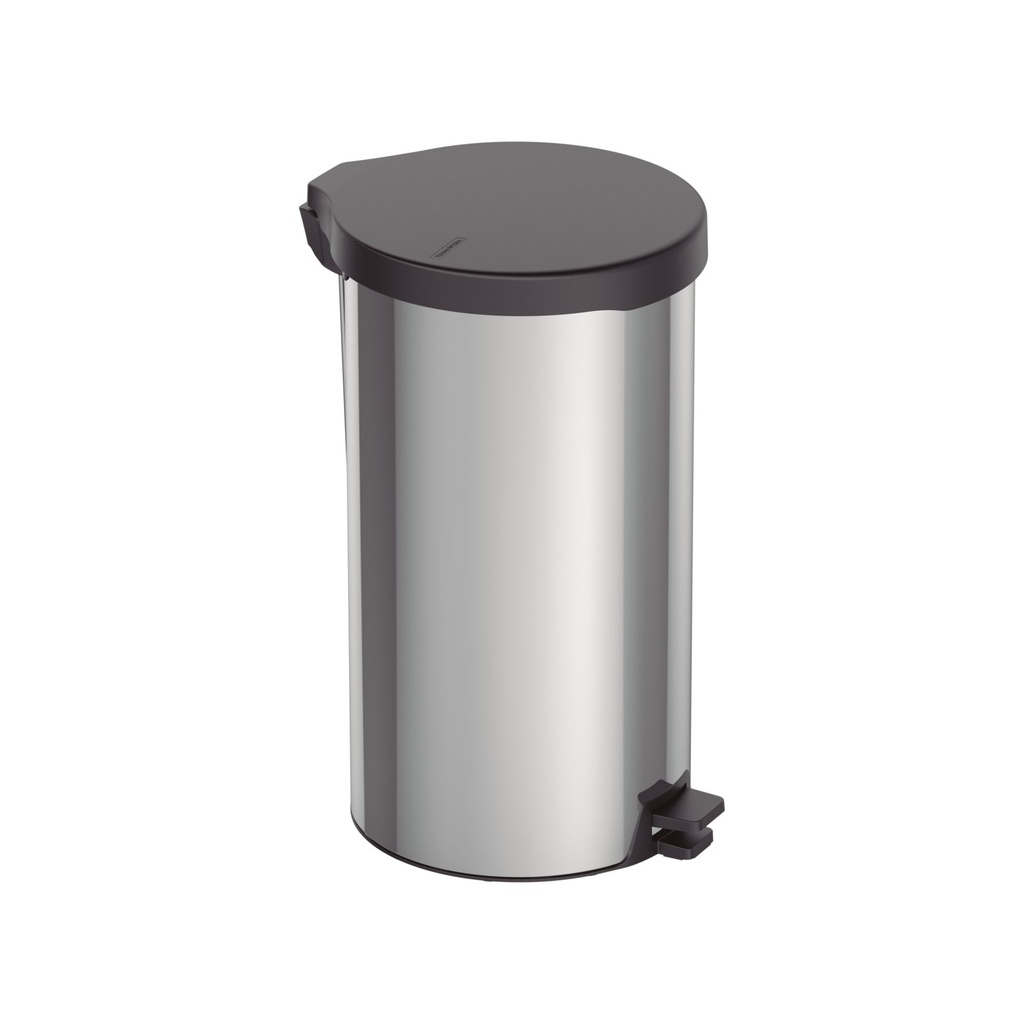 BASURERO NEW 20 L, CON PEDAL,  EN ACERO INOX.