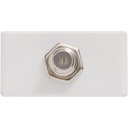 MODULO TOMA TV/SAT COAXIAL BLANCO