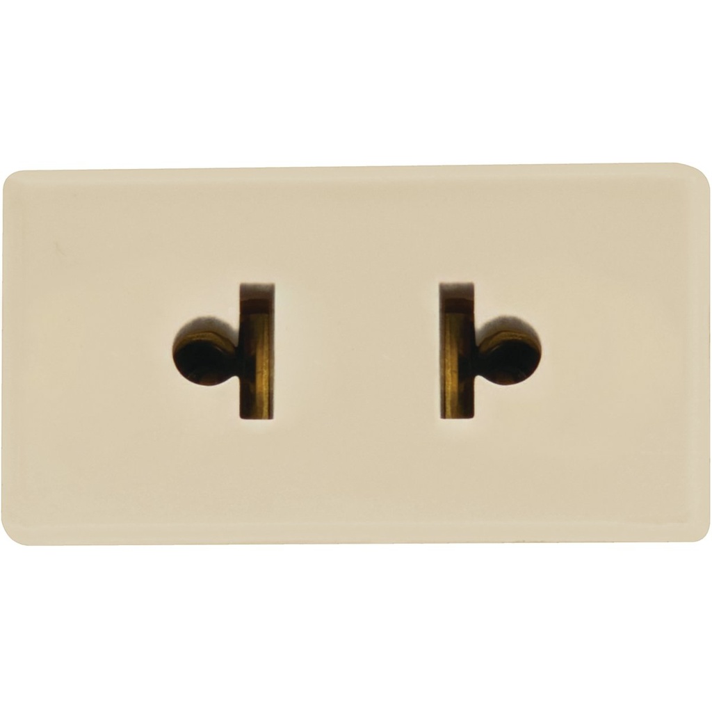 MODULO TOMACORRIENTE 2P UNIVERSAL 10A-15A 250V BEIGE