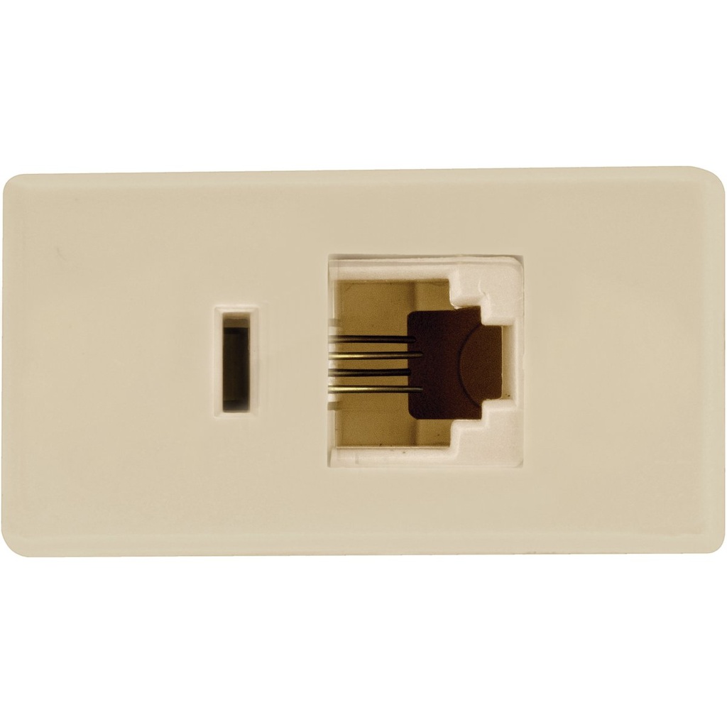MODULO TOMACORRIENTE RJ45 (CAT. 6) COLOR BEIGE