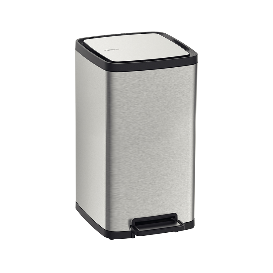 [94544415] BASURERO OCTOS 15 L., CON PEDAL, EN ACERO INOX.