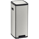 BASURERO OCTOS 20 L., CON PEDAL, EN ACERO INOX.
