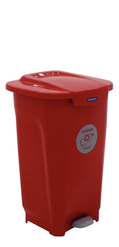 BASURERO ROJO 50 L. T-FORCE