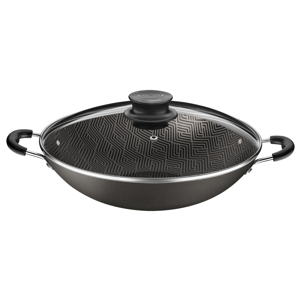 [28545636] OLLA WOK ANTIADHERENTE CON TAPA Ø36 CM. 6L. PARIS