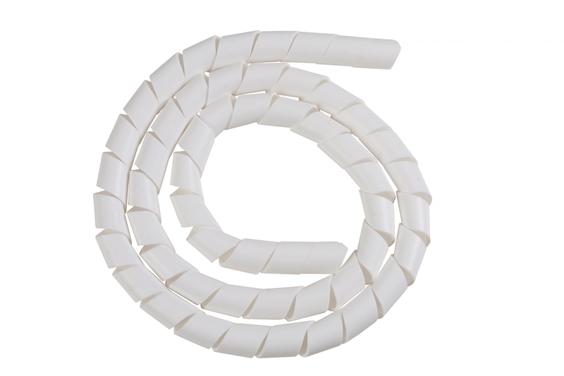 ORGANIZADOR DE CABLES  1/2" 5M BLANCO