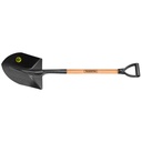 PALA PUNTA HUEVO, MANGO MADERA 71CM