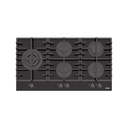 PLACA DE COCCION A GAS GLASS PENTA PLUS 5GG TRI HE, EN VIDRIO TEMPLADO, REJILLAS DE HIERRO FUNDIDO, PRIME