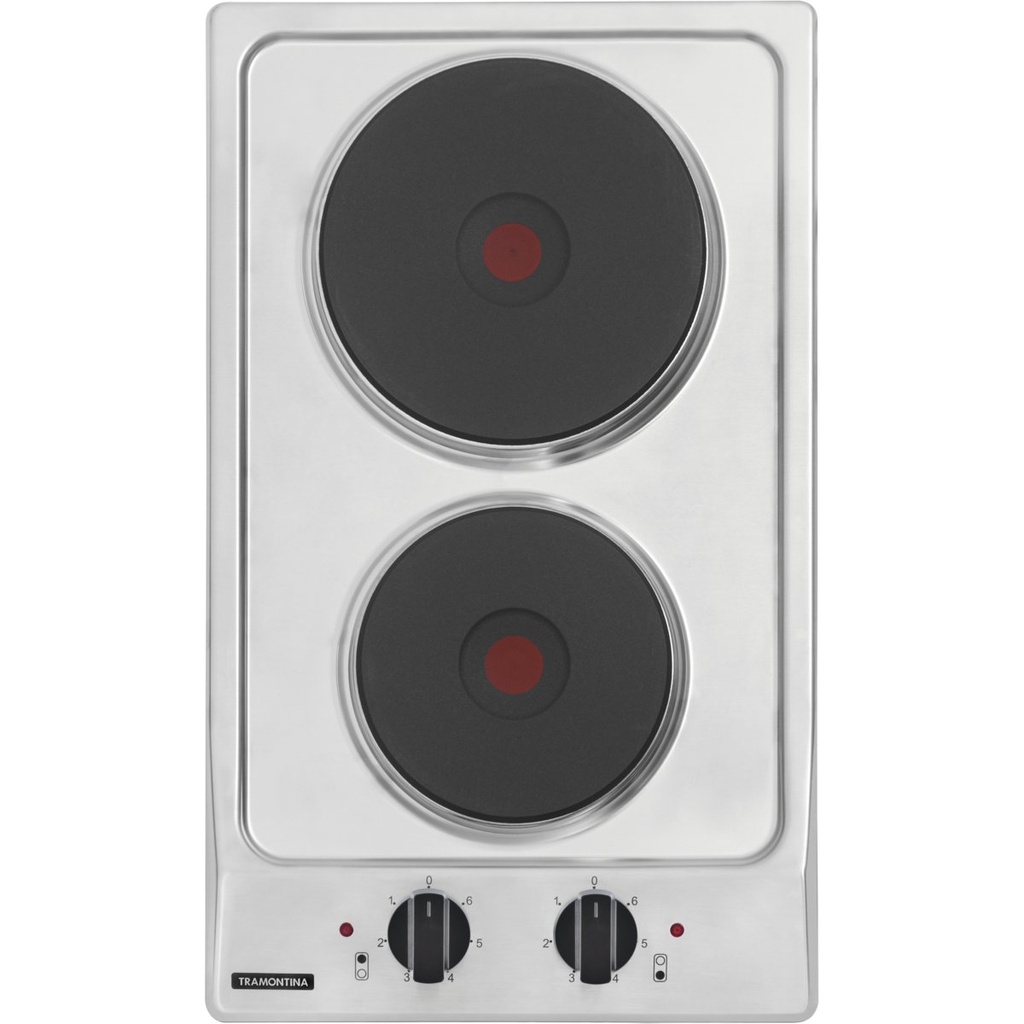 [94700310] PLACA DE COCCION ELECTRICA DOMINO 2ER 30, PERFECTA, EN ACERO INOX., 30X50 CM