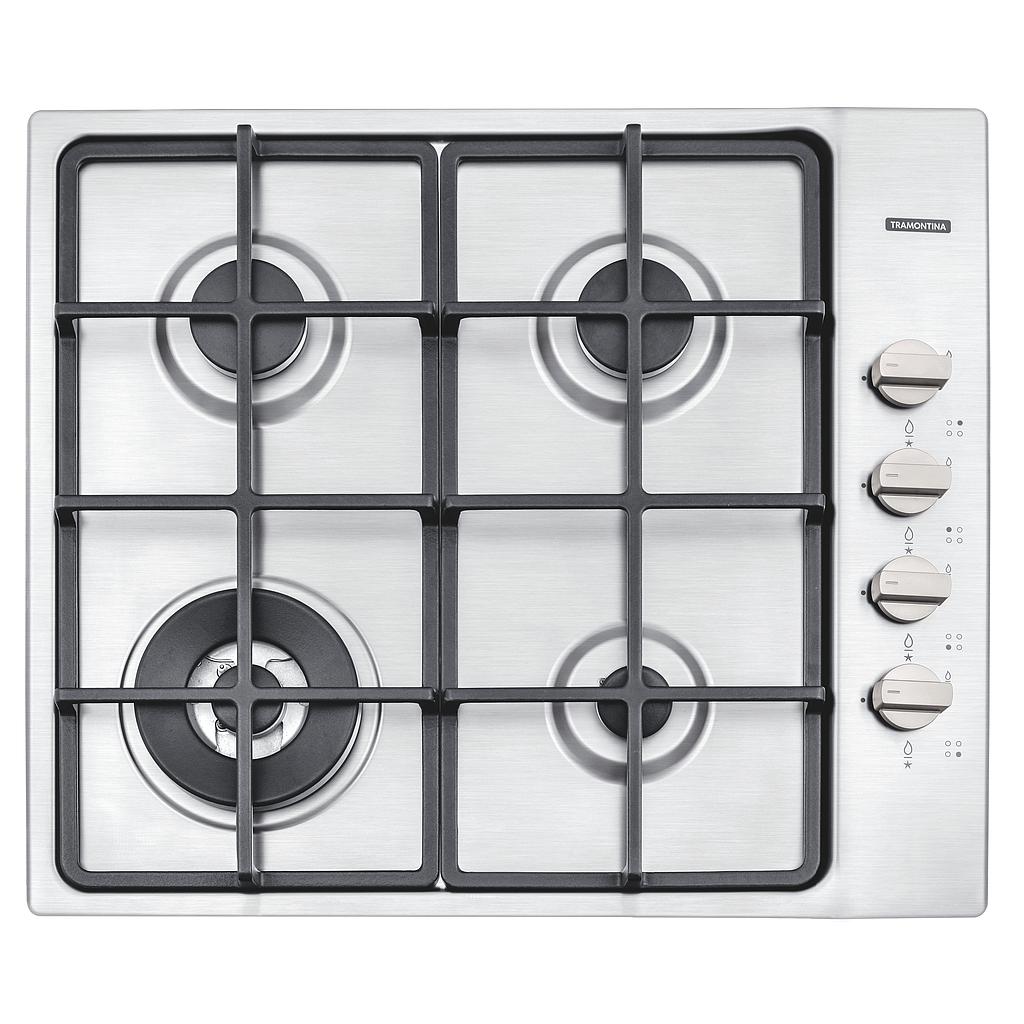 [94701224] COCINA ENCIMERA NEW SQUARE 4GX 60 HE SAFESTOP, PRIME, DOBLE LLAMA, EN ACERO INOX., 58X50 CM