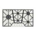 PLACA DE COCCION PENTA INOX FULL 5GX 90, DESIGN COLLECTION, CON TRIPLE LLAMA, SAFESTOP, EN ACERO INOX., 90X51 CM.