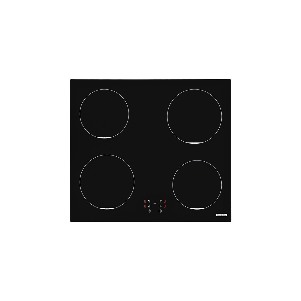 COCINA ENCIMERA POR INDUCCION SQUARE BASIC 4EI 60, PERFECTA, EN VIDRIO TEMPLADO, 59X52 CM.