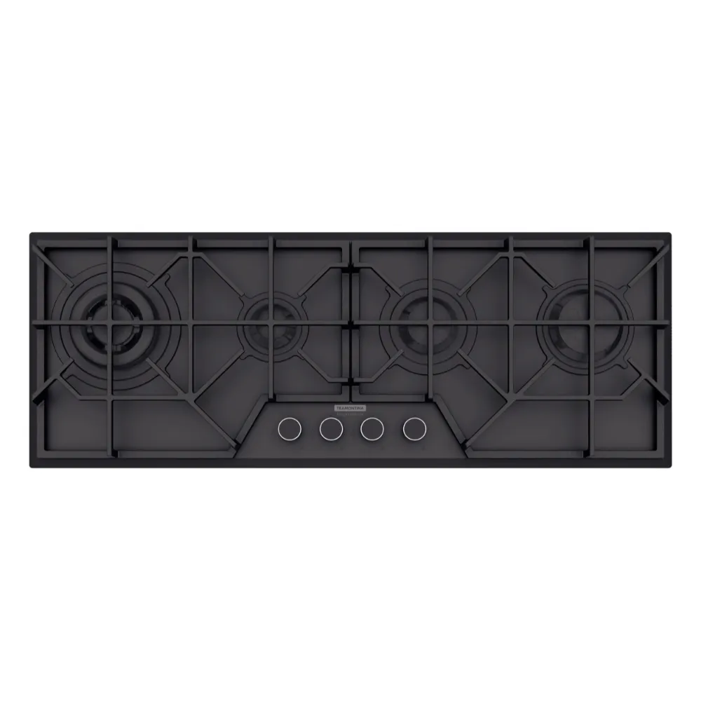 COCINA ENCIMERA SLIM GLASS BLACK SERIES 4GG B100 SAFESTOP, DESIGN COLLECTION, EN VIDRIO TEMPLADO, 101,5X38 CM.