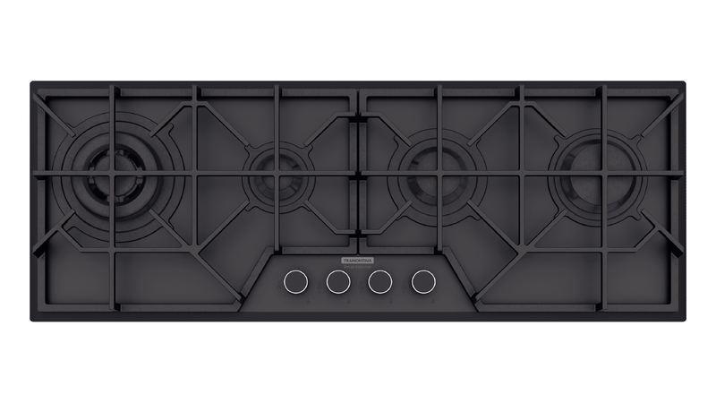 PLACA DE COCCION SLIM GLASS BLACK SERIES 4GG B100 SAFESTOP, DESIGN COLLECTION, EN VIDRIO TEMPLADO, 101,5X38 CM.