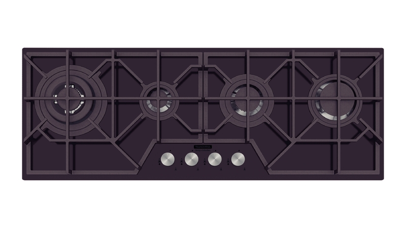 [94732144] PLACA DE COCCION SLIM GLASS FULL BLACK 4GG B100 SAFESTOP, DESIGN COLLECTION, EN VIDRIO TEMPLADO, 101,5X38 CM.