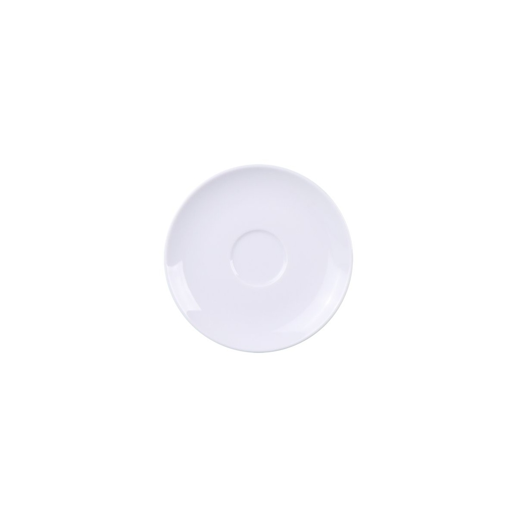 [96600135] PLATILLO PARA CAPPUCCINO EN PORCELANA Ø15 CM. PAOLA