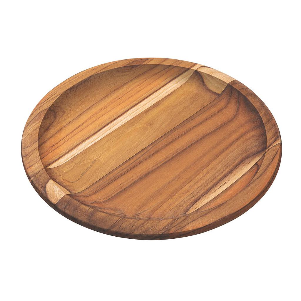 PLATO DE MADERA Ø26CM PARA SERVIR
