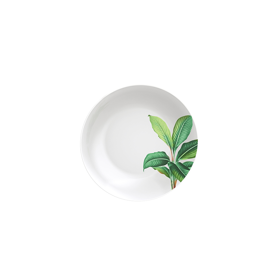 [96011510] PLATO HONDO EN PORCELANA Ø21 CM. GRAZIELA